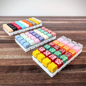 Keyboard Clicky Fidget Toy - 4 Keycaps Fidget - Mechanical Keyboard ASMR Keychain