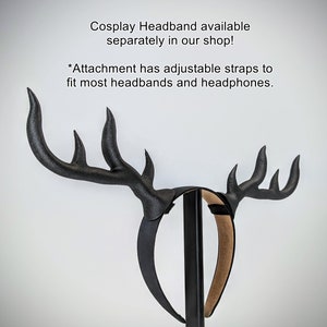 Antler Headset Attachment Deer Horns for Gaming Headphones Horns for Headphones image 5