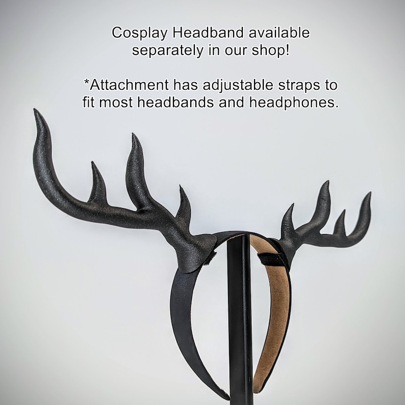 Antler Headset Attachment Deer Horns for Gaming Headphones Horns for Headphones image 5