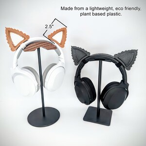 Wolf Werewolf Ears for Headphones - Animal Cosplay Ears - Twitch Streaming Headset Attachment