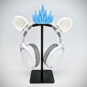Evil or Ice Crown for Headphones - Evil Gothic Headset Attachment - Headphone Gamer Cosplay - Spiky Headress Crown for Gamer