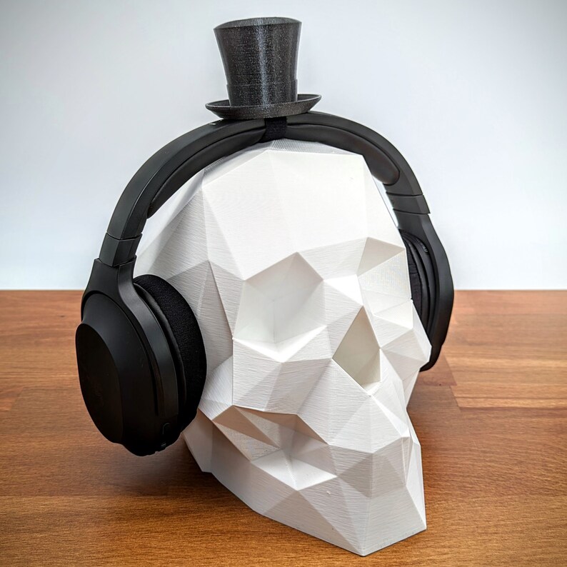 Skull Heapdhone Stand Headset Holder Gaming Accessories Etsy