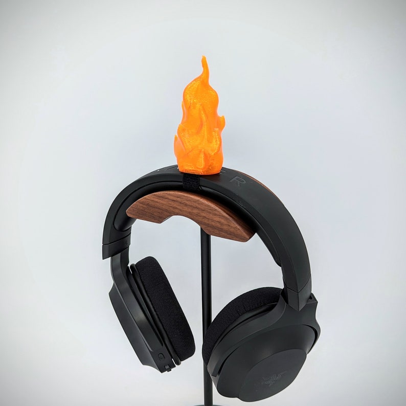 Flame Headphone Attachment - Headset Ears - Headphone Horns - Dragon Breath - Gaming Accessories