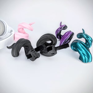 Twirl Horns for Headphones - Ram Horns Headphone Attachment - Curved Tiefling Druid Horns - Cute Horns for Headset