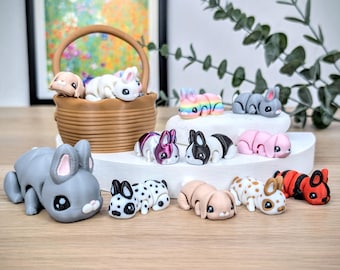 Hase Fidget, Kaninchen Flexi Spielzeug, Gelenk Fidget Spielzeug, Harlekin Hase, Party Favor Taschen, Kawaii Schreibtisch Haustier, Geschenk für Sie, Lehrer Geschenke