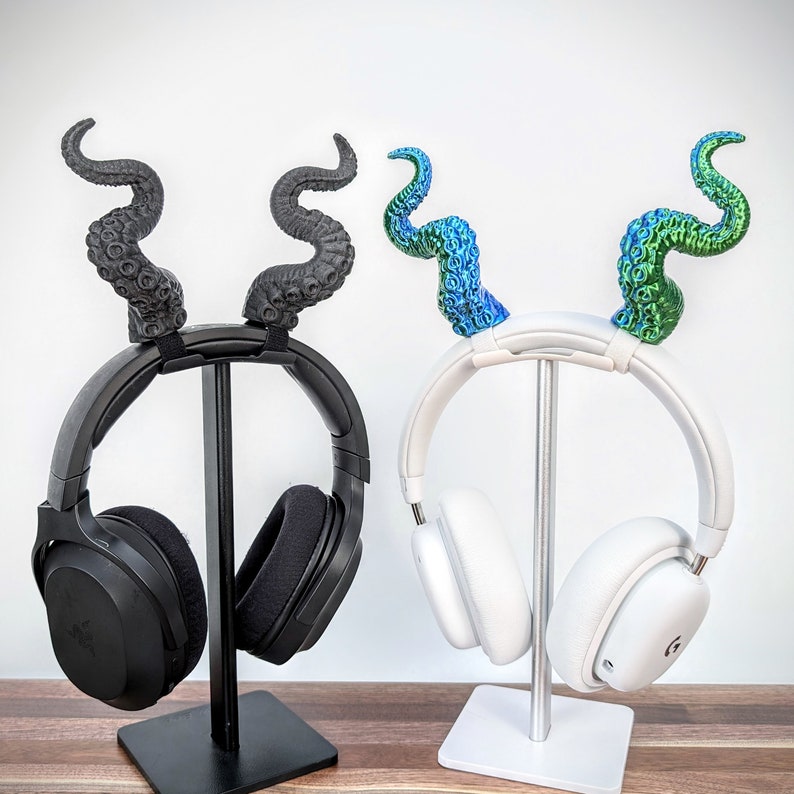 Tentacles Horns for Headphones - Octopus Tentacles Headphone Attachment - Headset Horns - Gaming Accessories