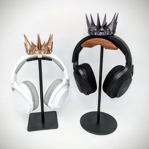 Evil or Ice Crown for Headphones - Evil Gothic Headset Attachment - Headphone Gamer Cosplay - Spiky Headress Crown for Gamer