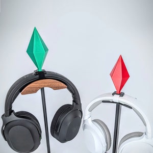 Plumbob Headphone Attachment - Plumbob Diamon Cosplay Prop - Headset and Headband Attachment - Headphone Accessories - - Streamer Gamer Gift