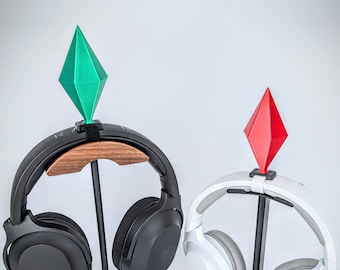 Plumbob Headphone Attachment - Plumbob Diamon Cosplay Prop - Headset and Headband Attachment - Headphone Accessories - - Streamer Gamer Gift