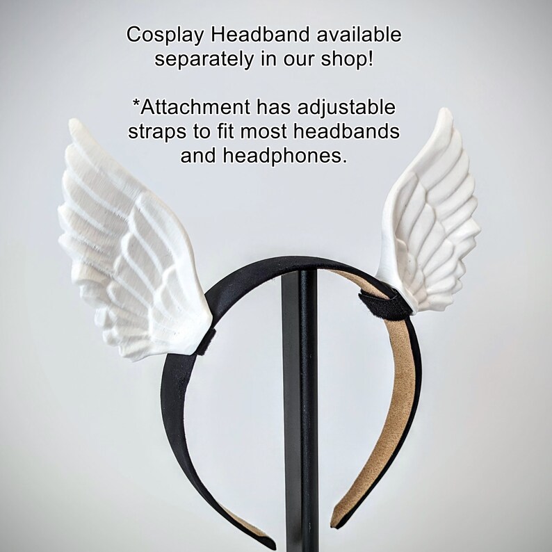 Angel Wings Headphone Attachment - Headset Ears and Horns Gaming and Streaming Headphones Accessories