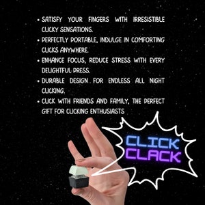 Keyboard Fidget Toy - ASMR Keychain Desk Toy - Stim Toy - Stress Relief