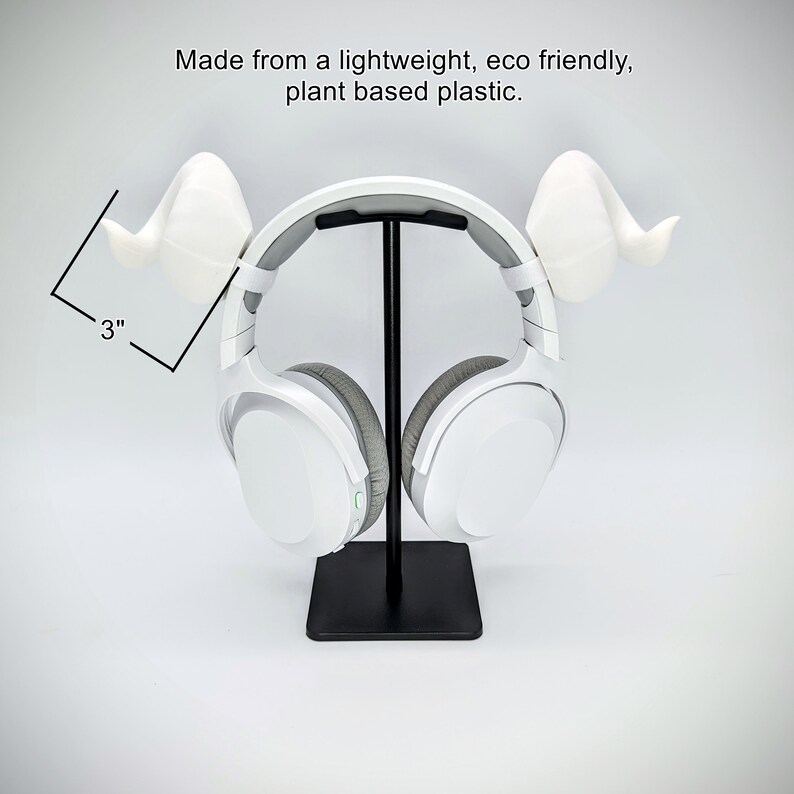 Ram Horns Headset Attachment Curved Horn for Headphones Etsy