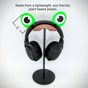 Frog Eyes for Headphones - Frog Ears Headband Cosplay Accessory - Twitch Streaming Headset Attachment