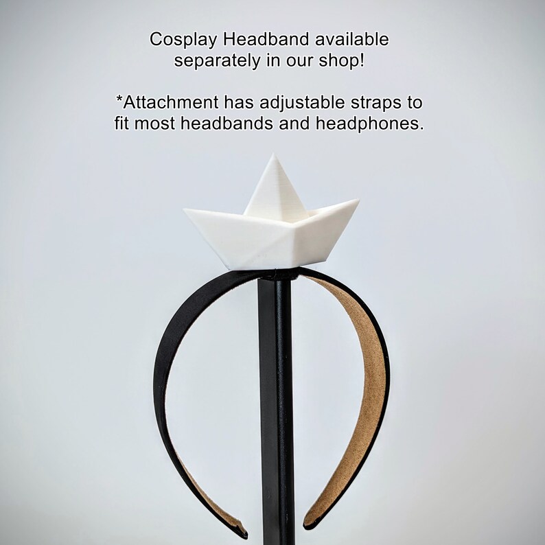 Paper Boat Headset Accessories - Headphone Attachments - Twitch Streaming Cosplay Wear