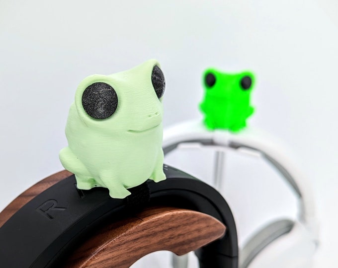 Frog Headset Attachment - Froggy Headphone Ears - Kawaii Gaming Accessories