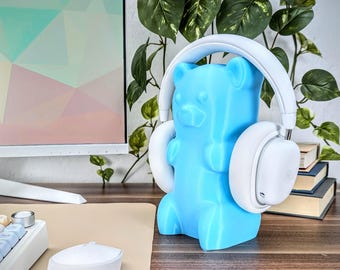 Gummy Bear Headset Holder Bear Headphone Stand Cute Gaming Decor