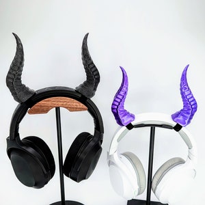 Horns for Headsets, Headphone Accessories, Headphone Horns, Spiky Dragon Horns, Cosplay Costume Horns, Goth, Gifts for Her, Gaming