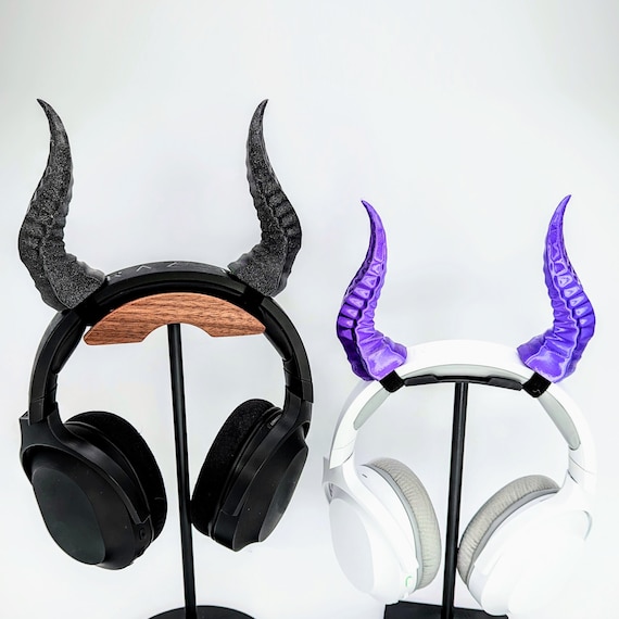 Horns for Headsets, Headphone Accessories, Headphone Horns, Spiky Dragon Horns, Cosplay Costume Horns, Goth, Gifts for Her, Gaming