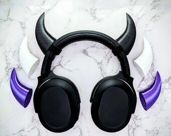 Horns for Headphones - Demon Devil Cosplay Headset Horns for Streaming - Cosplay Costumes