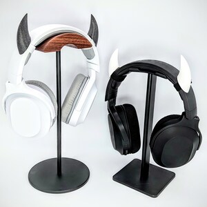 Horns for Headset - Tiny Demon Horn - Small Twitch Streaming Props - Witchy Goth Gaming Accessories - Devil Cosplay