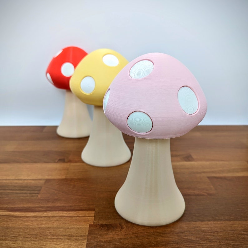 Mushroom Headphone Stand Kawaii Gamer Girl Headset Holder Cute Gaming Accessories Twitch Streaming image 2