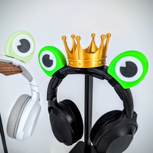Akcesoria do słuchawek Frog Eyes - akcesorium do opaski na głowę Frog - nauszniki do słuchawek - Frog do słuchawek gamingowych - prezenty dla graczy