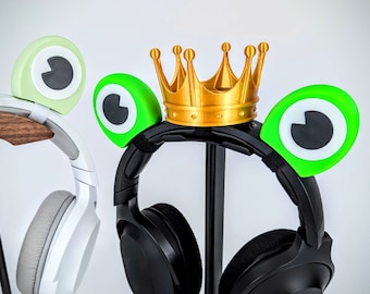 Frog Eyes Headphone Attachments - Frog Headband Accessory - Headphone Ears - Frog for Gaming Headphones - Gifts for Gamers