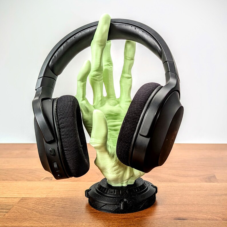 Alien Hand Controller Stand - Headphone Stand - Controller Holder - Gaming Room Decor - Office Desktop - For PS5, XBOX, or Nintendo Switch
