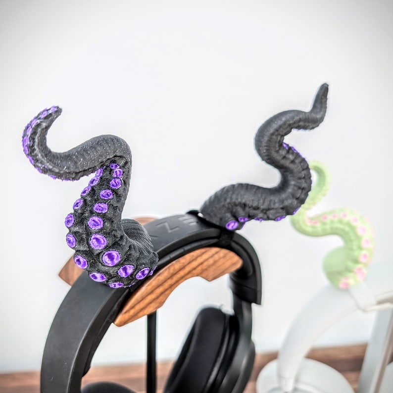 Tentacles Horns for Headphones - Octopus Tentacles Headphone Attachment - Headset Horns - Gaming Accessories