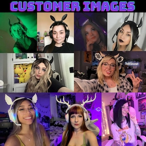 Accesorios para auriculares, Cuernos de demonio, Cuernos de diablo para cosplay, Accesorios para auriculares, Cuernos para auriculares, Gótico, Regalos para jugadores, Tecnología, Súcubo imagen 7