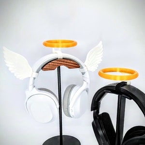 Halo Crown For Headphones - Angel Wings Headset Attachment - Headphone Ears