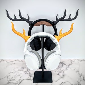 Antler Headset Attachment - Deer Horns for Gaming Headphones - Horns for Headphones