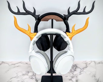 Antler Headset Attachment - Deer Horns for Gaming Headphones - Horns for Headphones