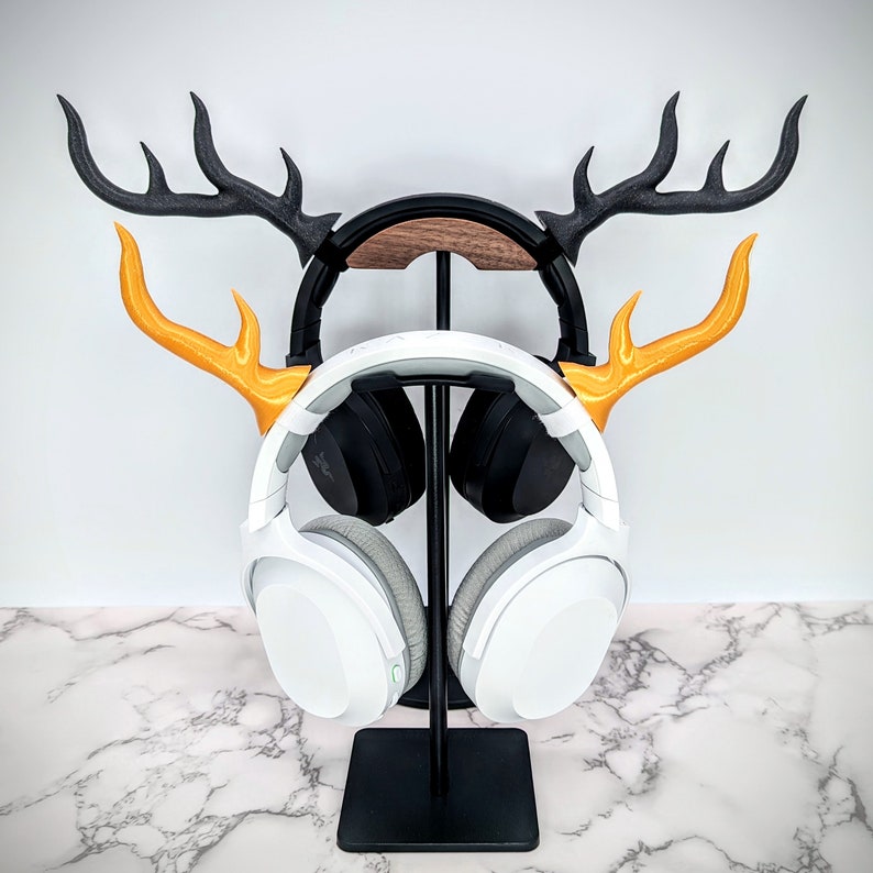 Antler Headset Attachment Deer Horns for Gaming Headphones Horns for Headphones image 1