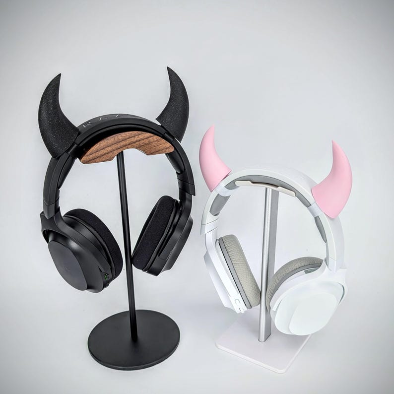 Accesorios para auriculares, Cuernos de demonio, Cuernos de diablo para cosplay, Accesorios para auriculares, Cuernos para auriculares, Gótico, Regalos para jugadores, Tecnología, Súcubo imagen 3