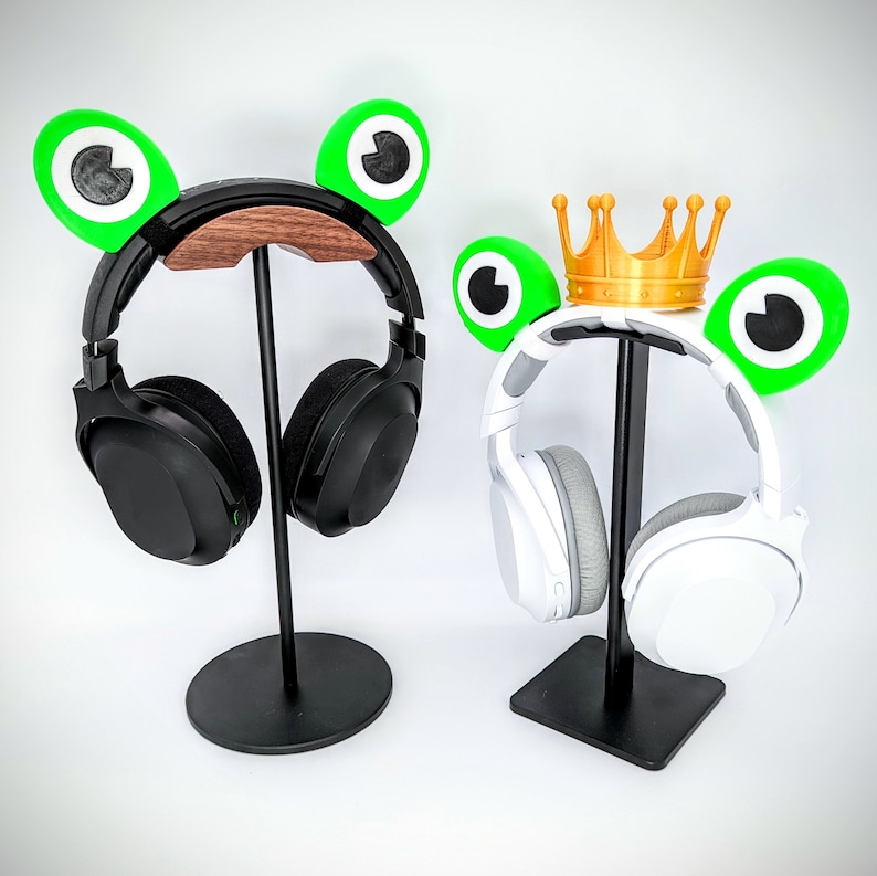 Frog Eyes for Headphones - Frog Ears Headband Cosplay Accessory - Twitch Streaming Headset Attachment