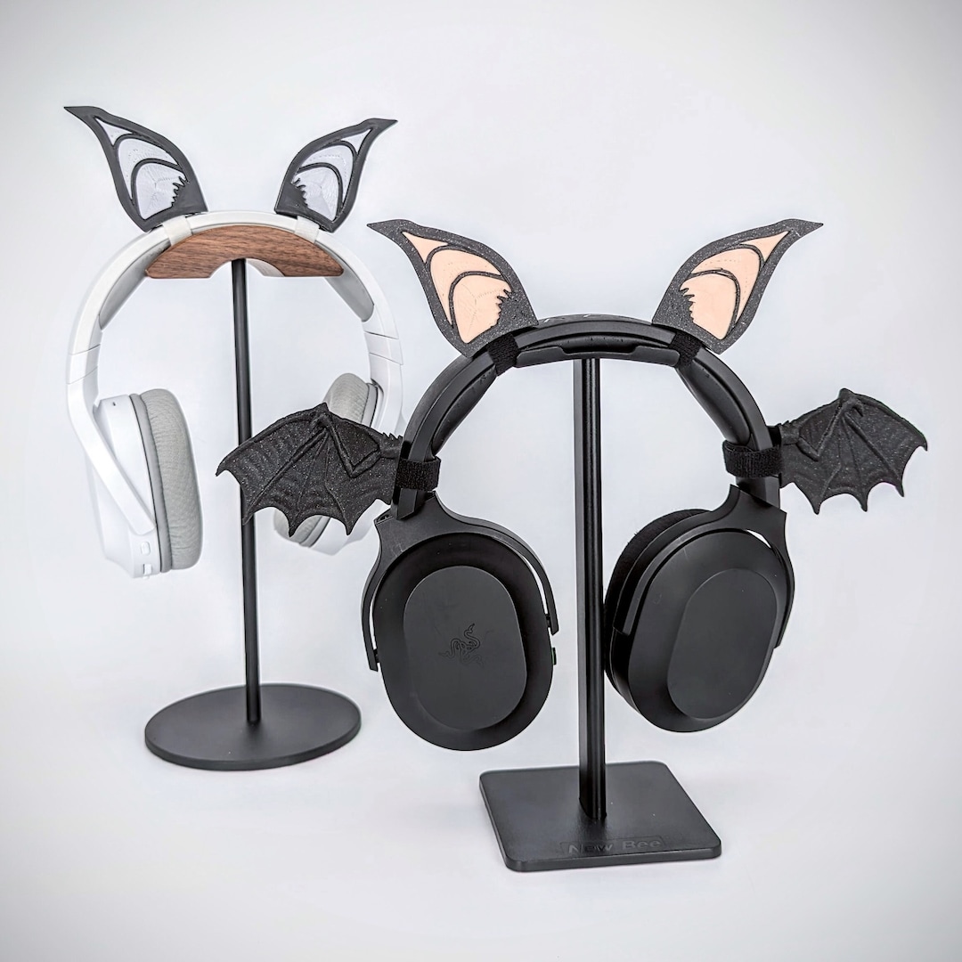 Bat Ears for Headphones Bat Ear Attachments Cosplay Headband Ears Etsy