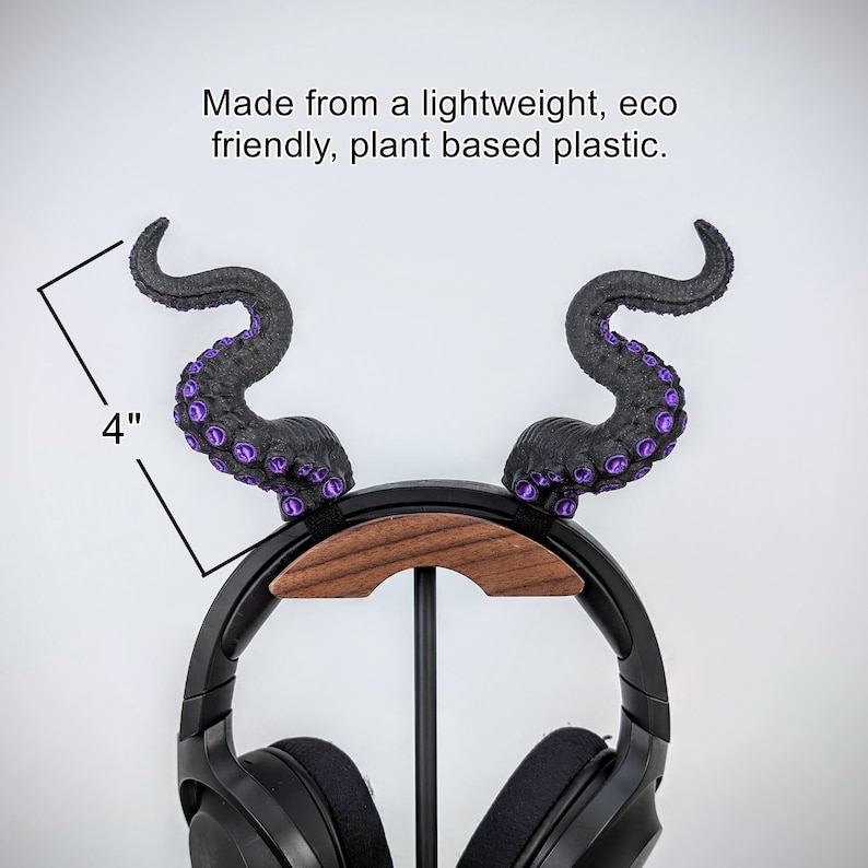 Tentacles Horns for Headphones - Octopus Tentacles Headphone Attachment - Headset Horns - Gaming Accessories