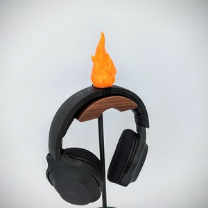 Flame Headphone Attachment - Headset Ears - Headphone Horns - Dragon Breath - Gaming Accessories