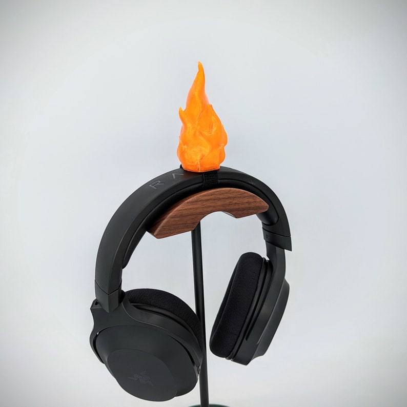 Flame Headphone Attachment - Headset Ears - Headphone Horns - Dragon Breath - Gaming Accessories