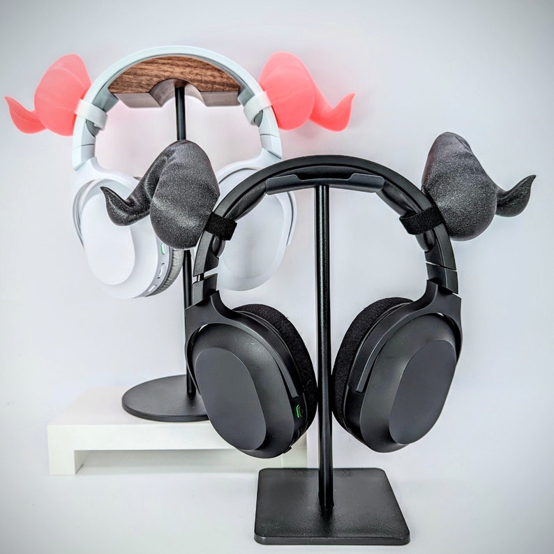 Ram Horns Headset Attachment Curved Horn for Headphones Etsy