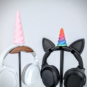 Unicorn Horn for Headphones - Cosplay Horse Ears for Headset - Twitch Streaming Gaming Accessories