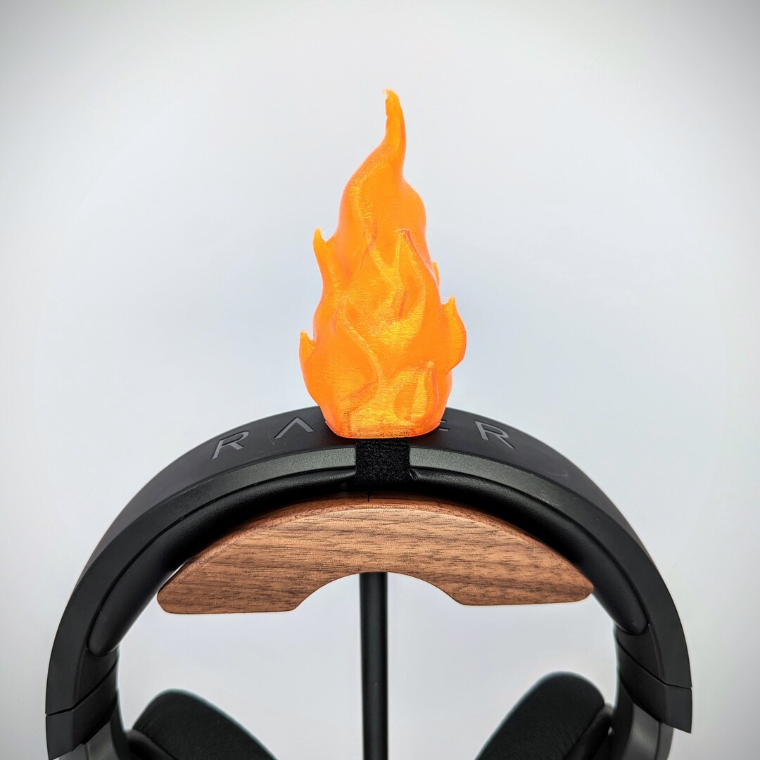 Flame Headphone Attachment Headset Ears Headphone Horns Dragon Breath