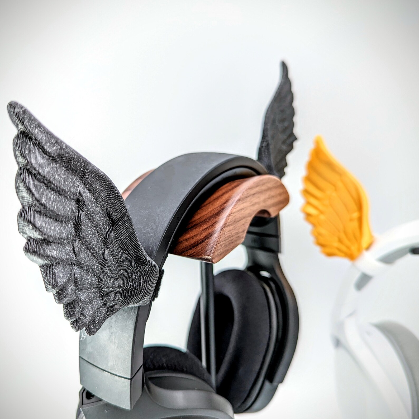 Angel Wings Headphone Attachment Headset Ears and Horns Etsy Canada