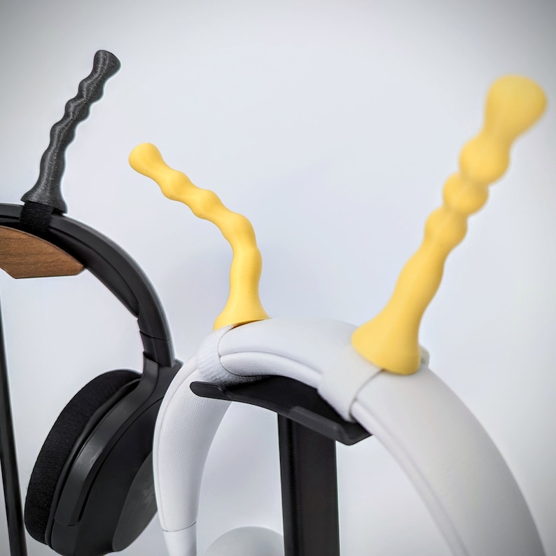 Bee Antenna Headphone Attachments - Bumble Bee Antennas for Headbands - Insect Headphone Attachments - Bee Costume Accessories