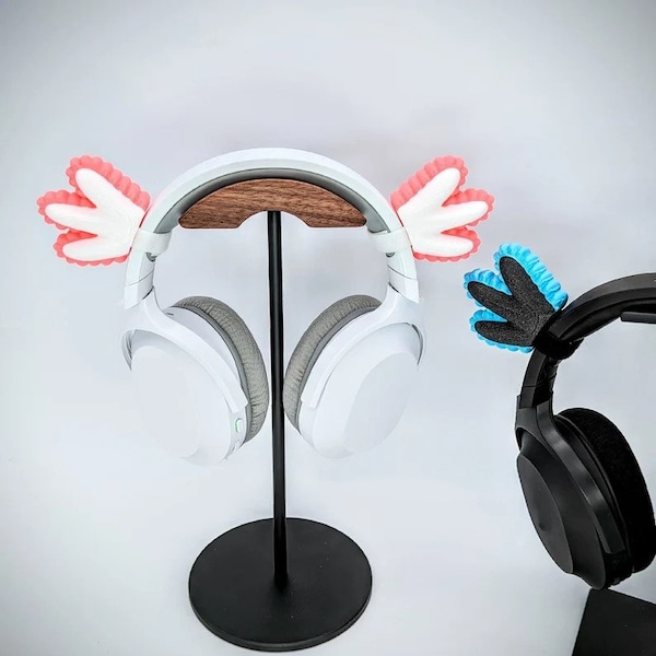 Axolotl Gills for Headphones - Headset Attachment - Kawaii Headphone Ears - Twitch Streamer Horns