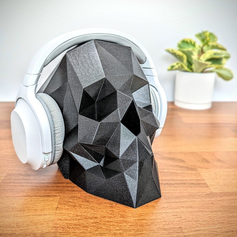 Skull Heapdhone Stand Headset Holder Gaming Accessories Etsy