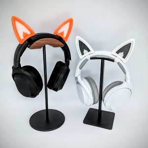 Fox Ears for Headphones - Deer Ears Headset Attachment - Horns for Twitch Streaming and Cosplay