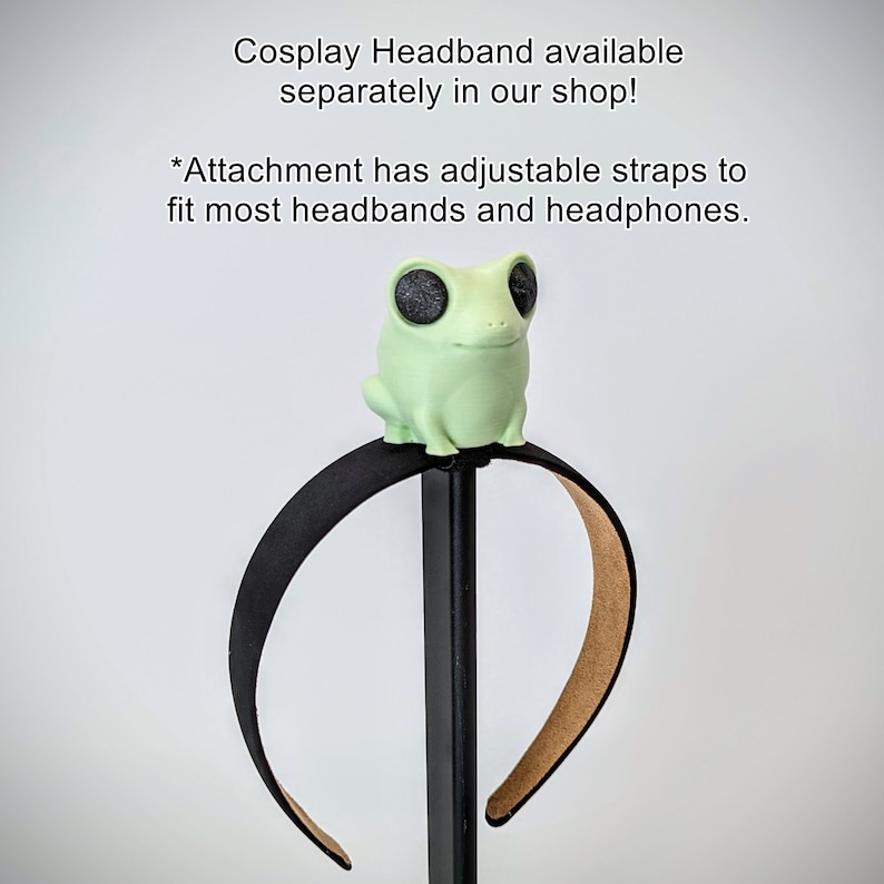 Frog Headset Attachment - Froggy Headphone Ears - Kawaii Gaming Accessories
