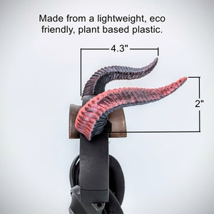 Horns for Headphones Back Facing - Horned Headband - Cosplay Textured Horns for Cosplay Costume - Headphone Horns
